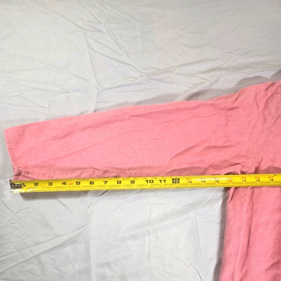 White Stag Pink Linen Tunic with Embroidered Neckline - Picture 5 of 6